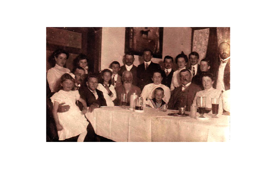 Treffen der Familien Michal und Sedlmayr am 19.09.1909 in der Villa Sedlmayr in Seeshaupt